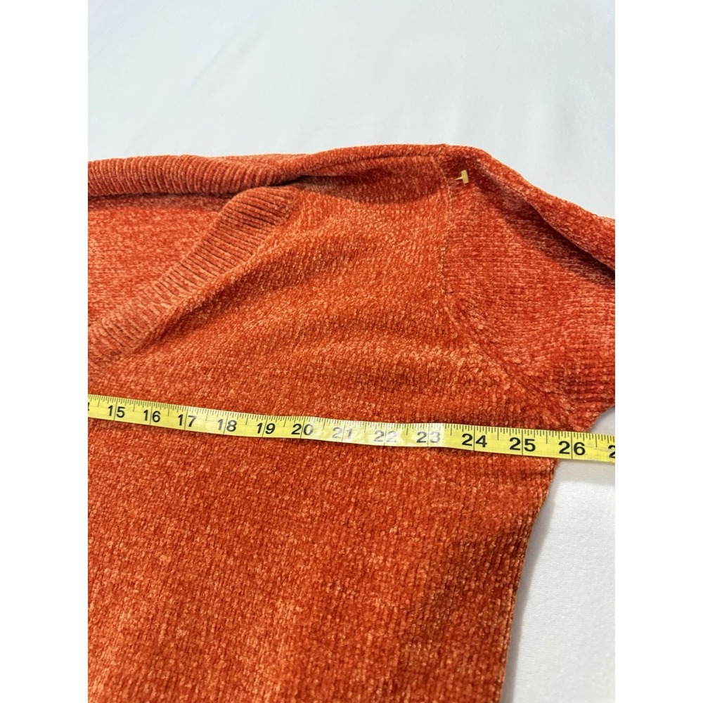 Love Change Italy Sweater Women's Size 3XL‎ Burnt Orange V Neck - Picture 5 of 6